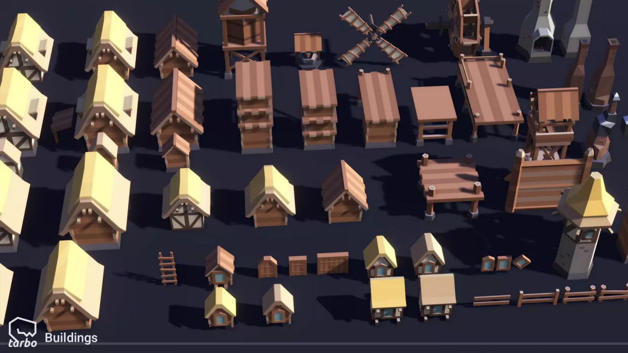 Fantasy Village Pack - Low Poly 3D Art📱 - изображение 2